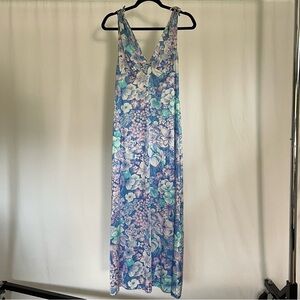 Vanity Fair Vintage 70s Floral Maxi Nightgown